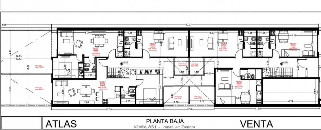 DEPARTAMENTO MONOAMBIENTE EN PISO 2, DTO F, INTERNO, 26 M2. LOMAS DE ZAMORA.