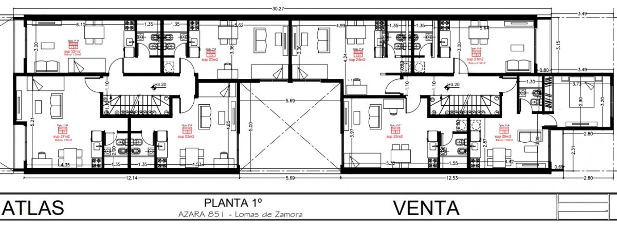 DEPARTAMENTO MONOAMBIENTE EN PISO 2, DTO F, INTERNO, 26 M2. LOMAS DE ZAMORA.
