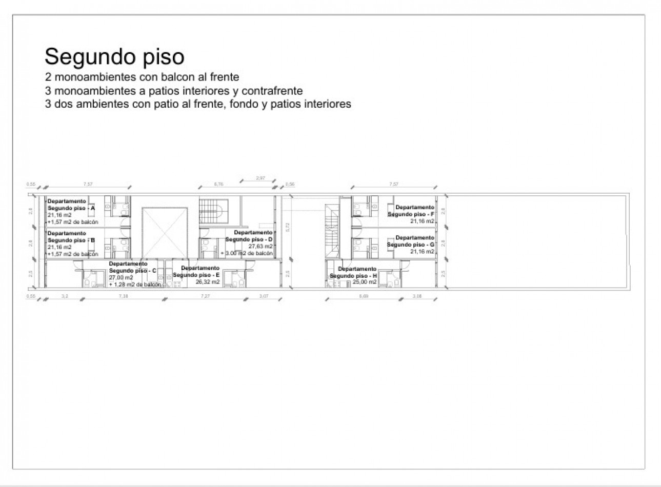 DEPARTAMENTO MONOAMBIENTE EN PLANTA BAJA, AL CONTRAFRENTE, CON PATIO, A ESTRENAR.