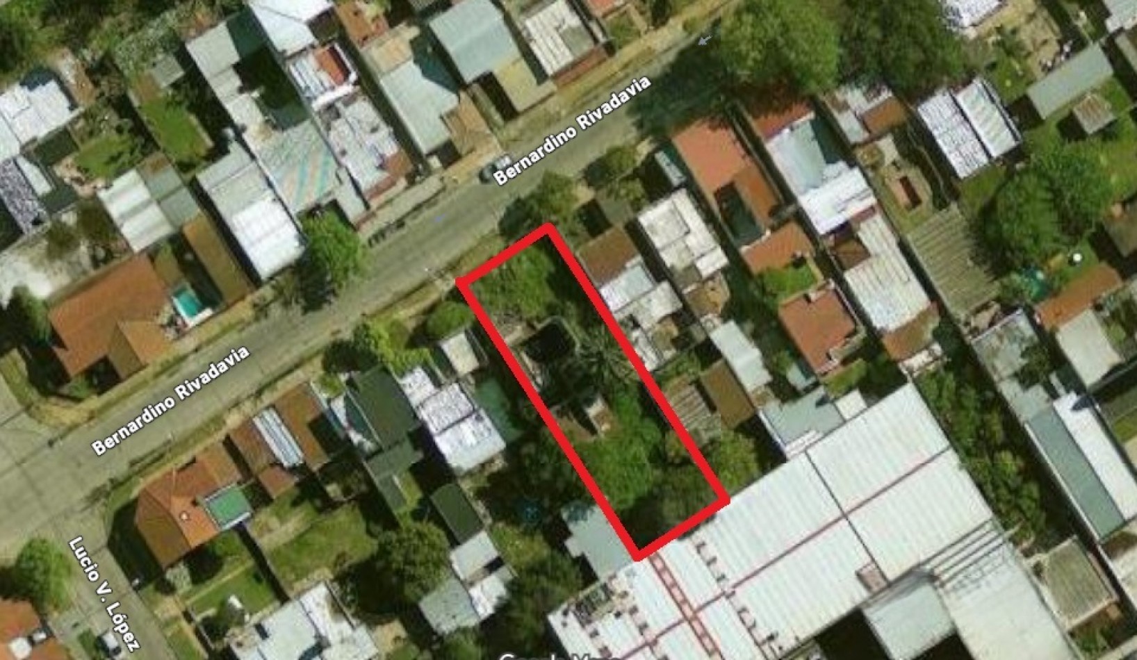 LOTE DE 11,69MTS DE FRENTE X 39.65MTS DE FONDO. SUPERFICIE TOTAL DE 464M2. 