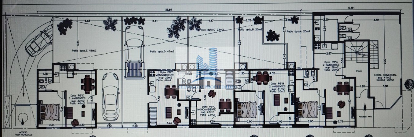 DEPARTAMENTO 2 AMBIENTES EN  PISO 1, DTO A,  CON BALCON AL FRENTE Y COCHERA, TEMPERLEY.