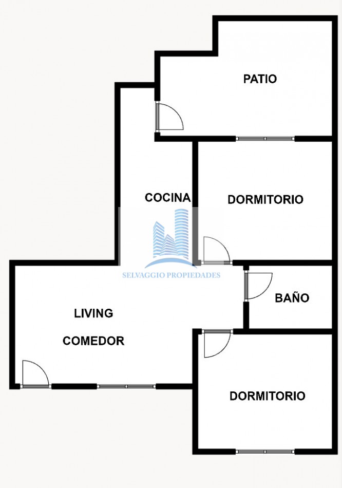 PH DE 3 AMBIENTES EN PLANTA BAJA AL FRENTE CON PATIO. 73M2. LLAVALLOL.