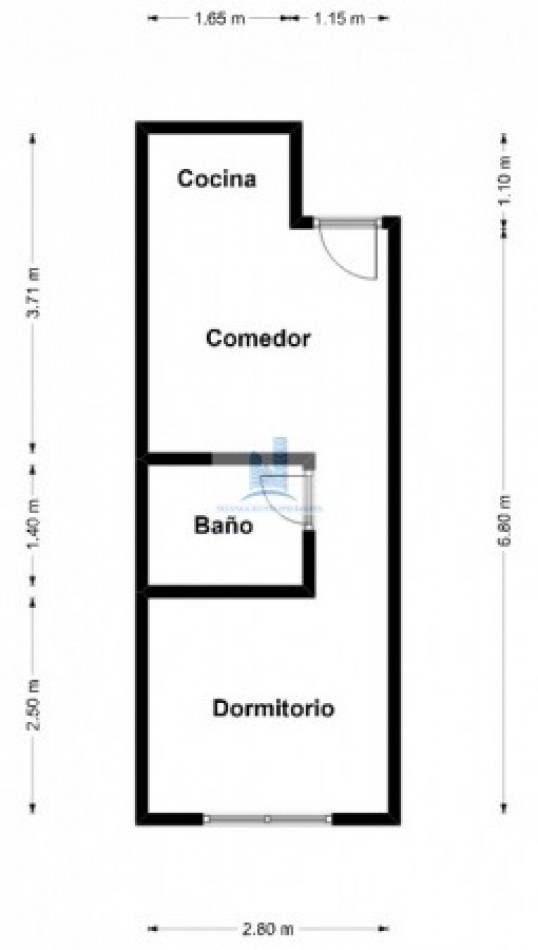 DEPARTAMENTO MONOAMBIENTE DIVIDIDO, 3° B, CON BALCON AL FRENTE, EXELENTE UBICACION.