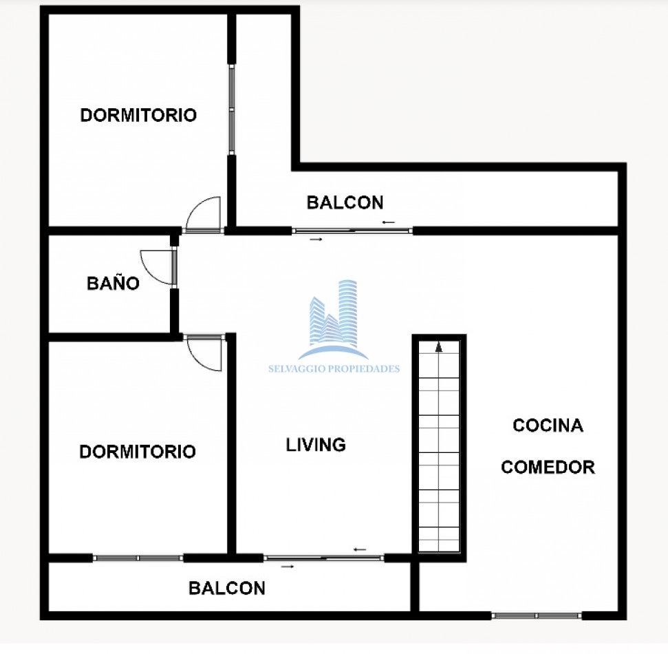 DEPARTAMENTO TIPO CASA DE 3 AMBIENTES EN PRIMER PISO AL FRENTE CON PATIO, BALCON Y COCHERA CUBIERTA. 91M2. LLAVALLOL.