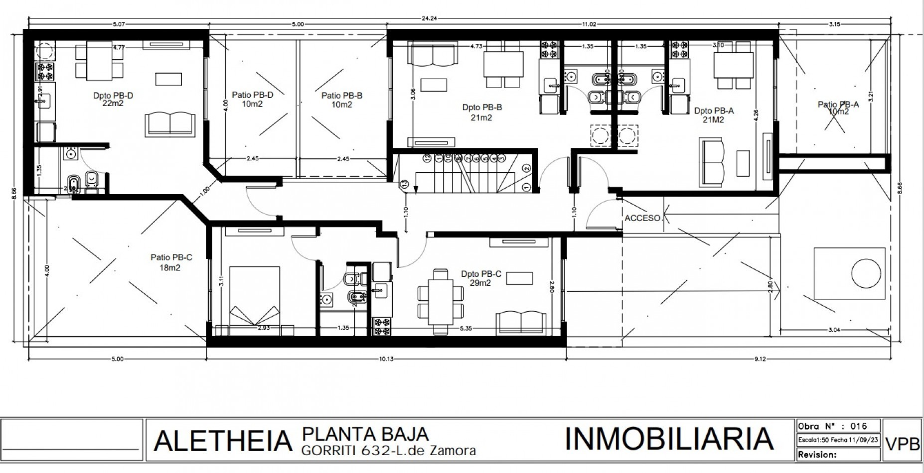 DEPARTAMENTO MONOAMBIENTE, 1ER PISO, DTO D. 22M2. LOMAS DE ZAMORA.