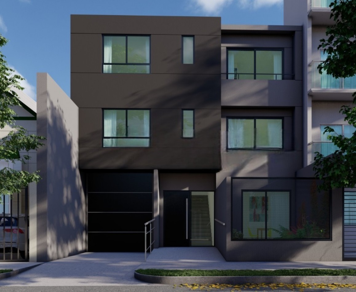 MONOAMBIENTE A ESTRENAR, EN 1°PISO, DTO A, AL FRENTE CON BALCON, 22,5 M2.