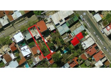 LOTE DE TERRENO DE 10 METROS DE FRENTE X 39 METROS DE FONDO CON CASA A DEMOLER, LANUS. 